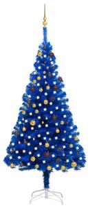 Artificial Blue LED Christmas Tree & Ball Set