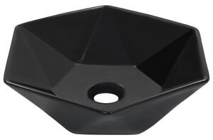 Wash Basin 41x36.5x12 cm Ceramic Black