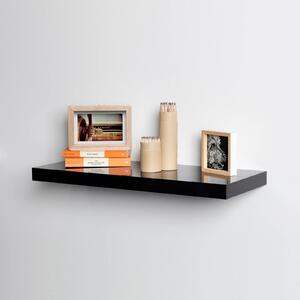Floating Shelf - Black Gloss - 600 x 240 x 38mm