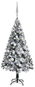 Pre Lit Artificial LED Flocked Christmas Tree