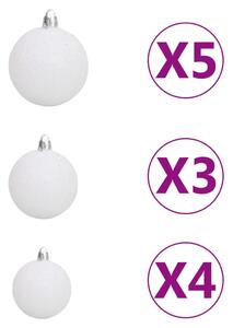Slim PVC LED Christmas Tree With Ball Set