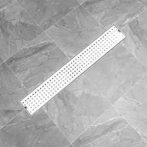 Shower Drain Dots 73x14 cm Stainless Steel