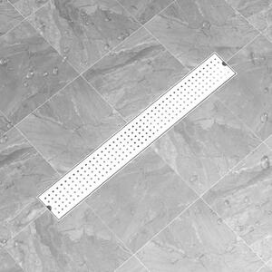 Shower Drain Dots 83x14 cm Stainless Steel