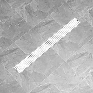Shower Drain Dots 103x14 cm Stainless Steel