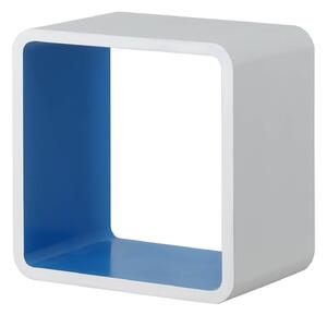 Cube Wall Shelf - White and Blue