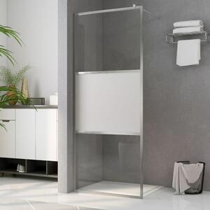 Walk-in Shower Wall with Half Frosted ESG Glass 80x195 cm