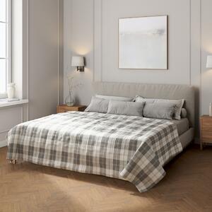 Stripe quilted throw