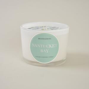 Nantucket Two Wick Candle White