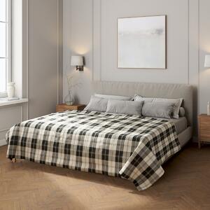 Stripe quilted throw