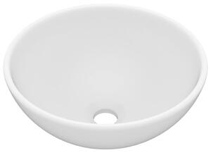 Luxury Bathroom Basin Round Matt White 32.5x14 cm Ceramic