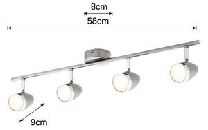 Vector 4 Bar LED Spotlight - Satin Nickel