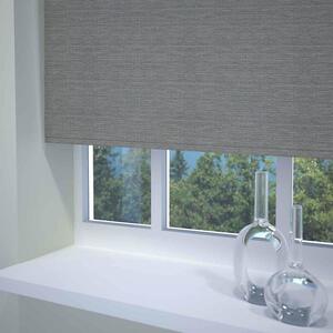 Textured Stripe Ready Made Blackout Roller Blind Charcoal