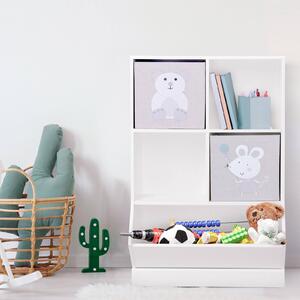 Kids' 2x2 Compact Cube Storage Unit with Toy Bin