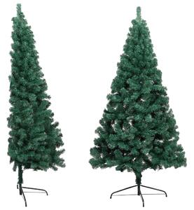 Artificial PVC Half Christmas Tree With Stand
