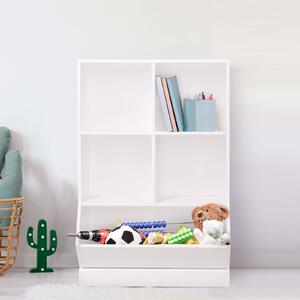 Kids' 2x2 Compact Cube Storage Unit with Toy Bin