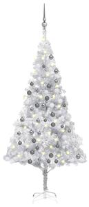 Artificial Silver LED Christmas Ball Set Tree