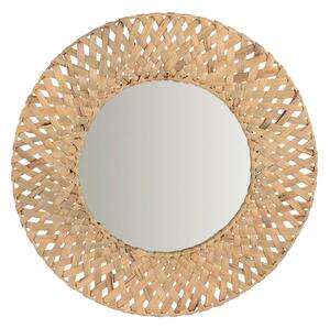 Mumbai Natural Woven Circular Mirror