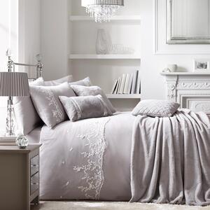 Caprice Home Lacy Butterfly Bedding Set Silver