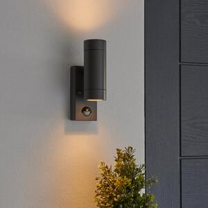 Billy Outdoor PIR Sensor Wall Light Grey