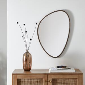 Pebble Wall Mirror, 50x70cm Brown