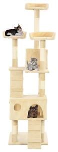 Cat Tree with Sisal Scratching Posts 170 cm Beige
