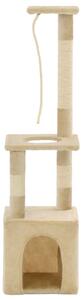 Cat Tree with Sisal Scratching Posts 109 cm Beige