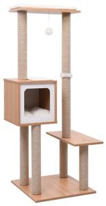 Cat Tree with Sisal Scratching Mat 129 cm