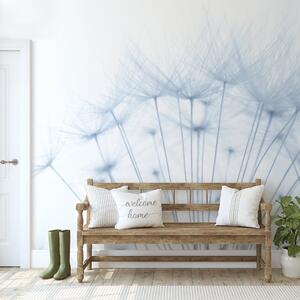 Dandelion Mural Blue Blue