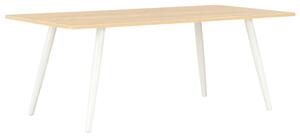 Coffee Table White and Oak 120x60x46 cm