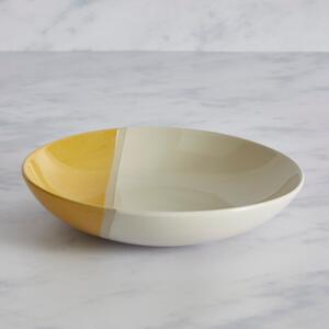 Elements Dipped Pasta Bowl Ochre Yellow