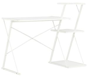 Desk with Shelf White 116x50x93 cm