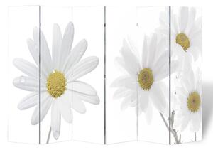 Folding Room Divider 217x170 cm Flower