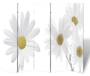 Folding Room Divider 200x170 cm Flower