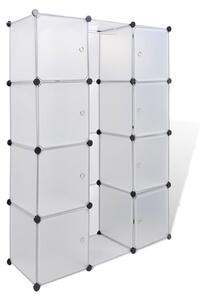 Modular Cabinet with 9 Compartments 37x115x150 cm White