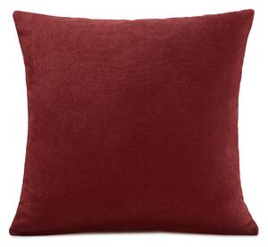Velvet Chenille Filled Cushion 18x18 Red
