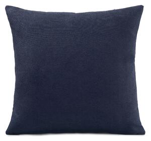 Velvet Chenille Filled Cushion 18x18 Navy