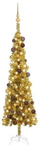Slim LED Christmas Tree With Ball Set