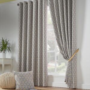 Cambourne Blockout Ready Made Eyelet Curtains Ochre