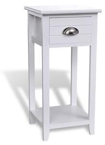 Nightstand with 1 Drawer White