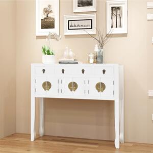 Sideboard Chinese Style Solid Wood White