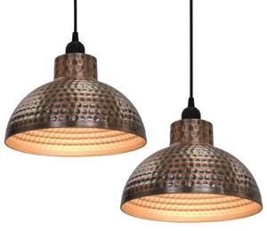 Ceiling Lamps 2 pcs Semi-spherical Copper Colour