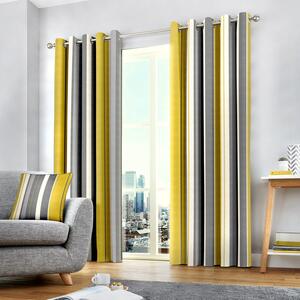 Whitworth Ready Made Lined Eyelet Curtains Ochre