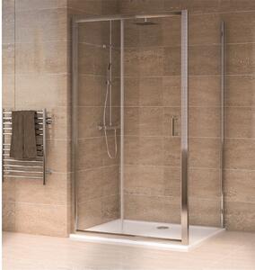 Aqualux Sliding Door 1200 x 800mm Shower Enclosure and Tray Package