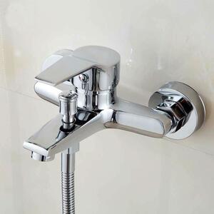 Chrome Finish Bathtub Tap & Hand Shower Set