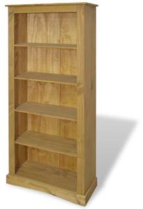 5-Tier Bookcase Mexican Pine Corona Range 81x40x170 cm