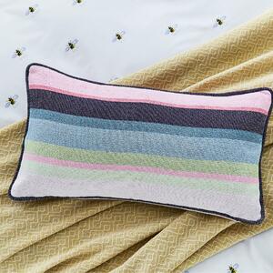 Joules Kelmarsh Striped Cushion Blue/White/Pink