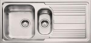 Carron Phoenix Logica Reversible Silver Kitchen Sink - 1.5 Bowl