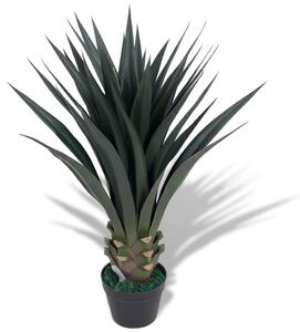 Artificial Yucca Plant with Pot 90 cm Green
