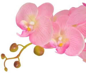 Artificial Orchid Plant with Pot 65 cm Pink