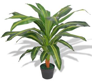 Artificial Dracaena Plant with Pot 90 cm Green